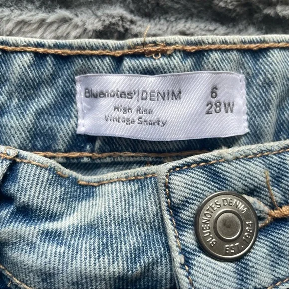 High Rise Denim Shorts - Picture 4 of 6